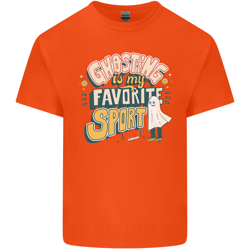 Ghosting Sport Funny Anti Valentines Day Kids T-Shirt Childrens Orange