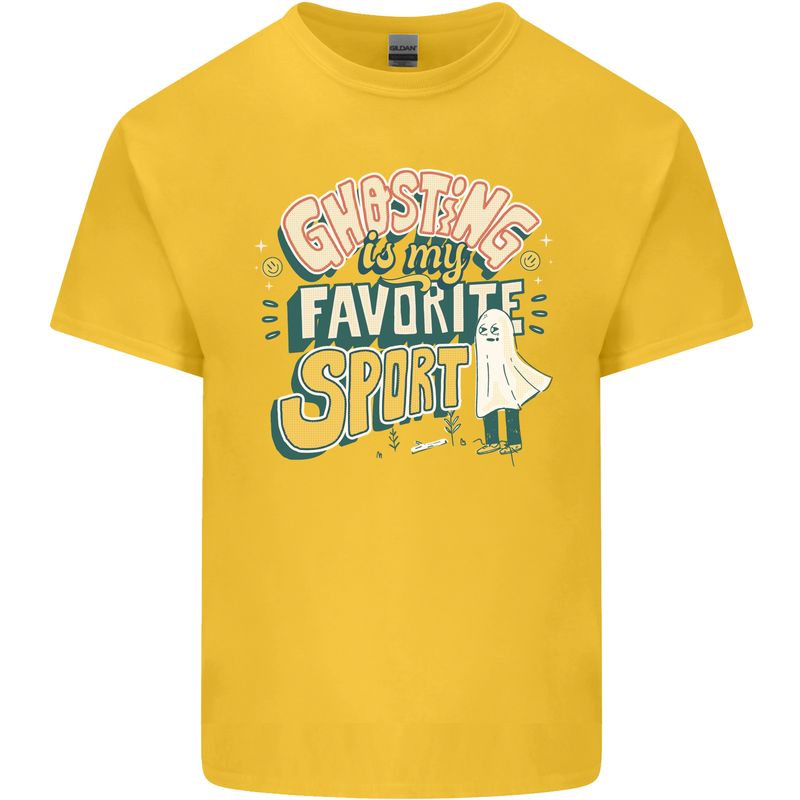 Ghosting Sport Funny Anti Valentines Day Kids T-Shirt Childrens Yellow