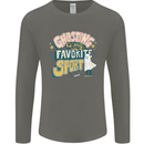 Ghosting Sport Funny Anti Valentines Day Mens Long Sleeve T-Shirt Charcoal