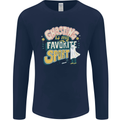 Ghosting Sport Funny Anti Valentines Day Mens Long Sleeve T-Shirt Navy Blue