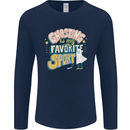 Ghosting Sport Funny Anti Valentines Day Mens Long Sleeve T-Shirt Navy Blue