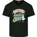 Ghosting Sport Funny Anti Valentines Day Mens V-Neck Cotton T-Shirt Black