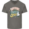 Ghosting Sport Funny Anti Valentines Day Mens V-Neck Cotton T-Shirt Charcoal
