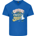 Ghosting Sport Funny Anti Valentines Day Mens V-Neck Cotton T-Shirt Royal Blue