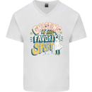 Ghosting Sport Funny Anti Valentines Day Mens V-Neck Cotton T-Shirt White