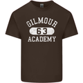 Gilmour Academy 63 Distressed Mens Cotton T-Shirt Tee Top Dark Chocolate