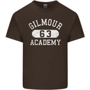 Gilmour Academy 63 Distressed Mens Cotton T-Shirt Tee Top Dark Chocolate