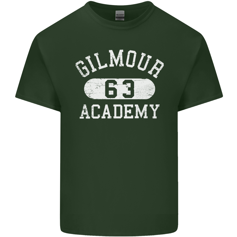 Gilmour Academy 63 Distressed Mens Cotton T-Shirt Tee Top Forest Green