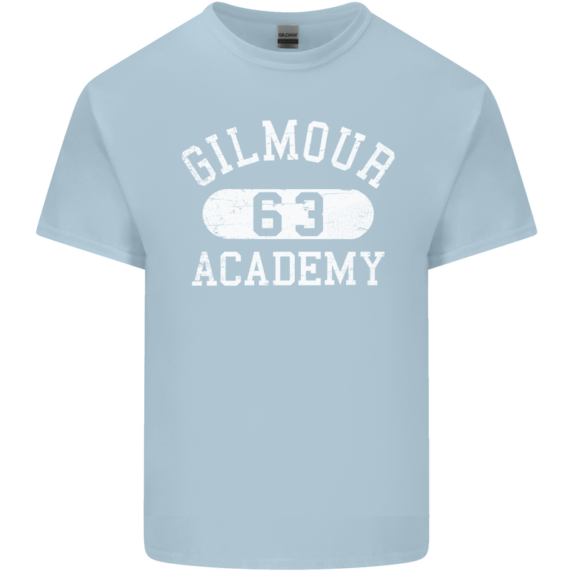 Gilmour Academy 63 Distressed Mens Cotton T-Shirt Tee Top Light Blue