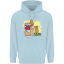 Gingerbread Man Escape Funny Food Childrens Kids Hoodie Light Blue