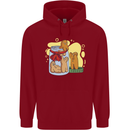 Gingerbread Man Escape Funny Food Childrens Kids Hoodie Red