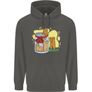 Gingerbread Man Escape Funny Food Childrens Kids Hoodie Storm Grey