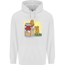 Gingerbread Man Escape Funny Food Childrens Kids Hoodie White