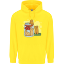 Gingerbread Man Escape Funny Food Childrens Kids Hoodie Yellow