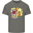 Gingerbread Man Escape Funny Food Kids T-Shirt Childrens Charcoal