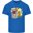 Gingerbread Man Escape Funny Food Kids T-Shirt Childrens Royal Blue