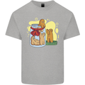 Gingerbread Man Escape Funny Food Kids T-Shirt Childrens Sports Grey