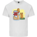 Gingerbread Man Escape Funny Food Kids T-Shirt Childrens White
