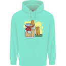 Gingerbread Man Escape Funny Food Mens 80% Cotton Hoodie Peppermint