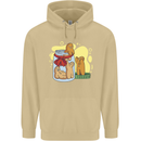 Gingerbread Man Escape Funny Food Mens 80% Cotton Hoodie Sand