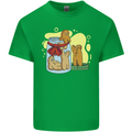 Gingerbread Man Escape Funny Food Mens Cotton T-Shirt Tee Top Irish Green