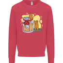 Gingerbread Man Escape Funny Food Mens Sweatshirt Jumper Heliconia