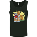 Gingerbread Man Escape Funny Food Mens Vest Tank Top Black