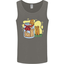 Gingerbread Man Escape Funny Food Mens Vest Tank Top Charcoal