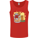 Gingerbread Man Escape Funny Food Mens Vest Tank Top Red