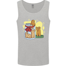 Gingerbread Man Escape Funny Food Mens Vest Tank Top Sports Grey