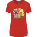 Gingerbread Man Escape Funny Food Womens Wider Cut T-Shirt Red