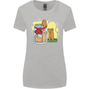 Gingerbread Man Escape Funny Food Womens Wider Cut T-Shirt Sports Grey