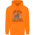 Gingerbread Man Merry Christmas Childrens Kids Hoodie Orange