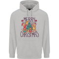 Gingerbread Man Merry Christmas Childrens Kids Hoodie Sports Grey