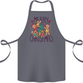 Gingerbread Man Merry Christmas Cotton Apron 100% Organic Steel