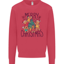 Gingerbread Man Merry Christmas Mens Sweatshirt Jumper Heliconia