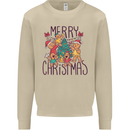 Gingerbread Man Merry Christmas Mens Sweatshirt Jumper Sand