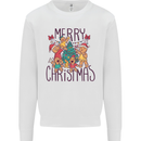 Gingerbread Man Merry Christmas Mens Sweatshirt Jumper White