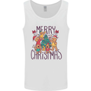 Gingerbread Man Merry Christmas Mens Vest Tank Top White