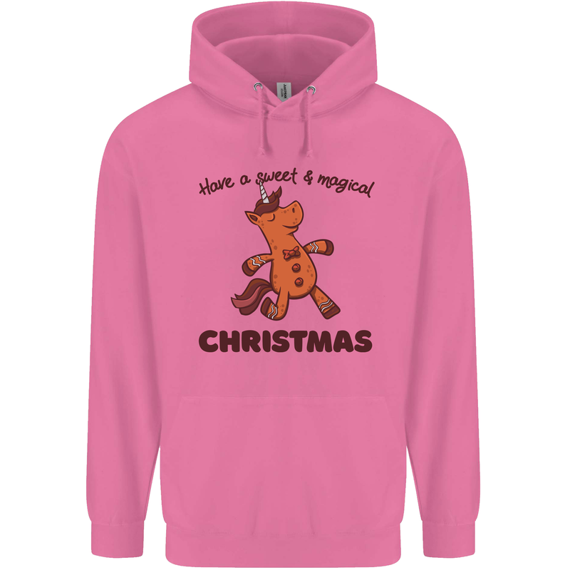 Gingerbread Man Unicorn Christmas Childrens Kids Hoodie Azalea