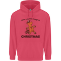 Gingerbread Man Unicorn Christmas Childrens Kids Hoodie Heliconia