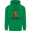 Gingerbread Man Unicorn Christmas Childrens Kids Hoodie Irish Green