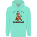 Gingerbread Man Unicorn Christmas Childrens Kids Hoodie Peppermint