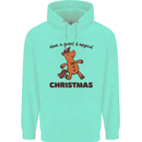 Gingerbread Man Unicorn Christmas Childrens Kids Hoodie Peppermint