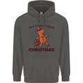 Gingerbread Man Unicorn Christmas Childrens Kids Hoodie Storm Grey