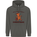 Gingerbread Man Unicorn Christmas Childrens Kids Hoodie Storm Grey