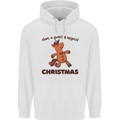 Gingerbread Man Unicorn Christmas Childrens Kids Hoodie White