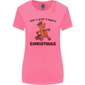 Gingerbread Man Unicorn Christmas Womens Wider Cut T-Shirt Azalea