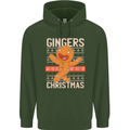 Gingers Are for Life Not Just for Christmas Childrens Kids Hoodie Forest Green