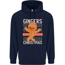 Gingers Are for Life Not Just for Christmas Childrens Kids Hoodie Navy Blue